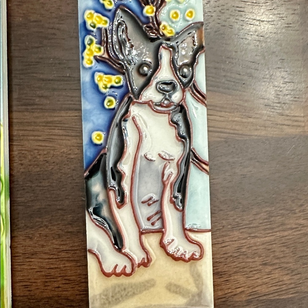 Colorful Ceramic Dog Art Tiles - Picture 5 of 5